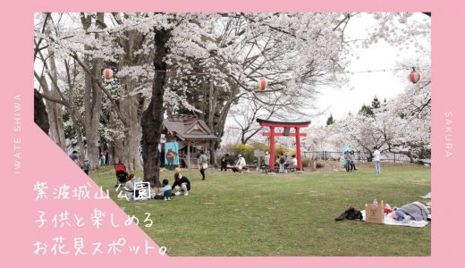 紫波城山公園の桜情報2019。子供と楽しめるお花見スポット